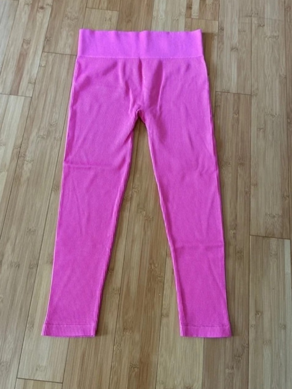 New high-rise ankle seamless Jrs XL bubblegum pink leggings 80s party  halloween